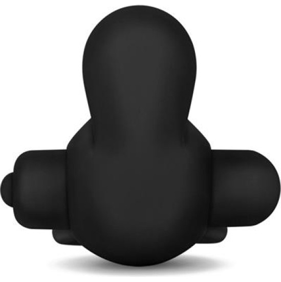 Lovetoy Double Vibrating Cockring Power Clit Duo Black