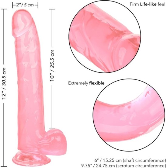 California Exotics CALEX SIZE QUEEN DILDO - PINK 25.5 CM