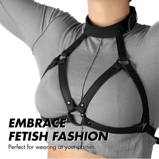 Fetish Submissive Bondage ADJUSTABLE CHEST HARNESS