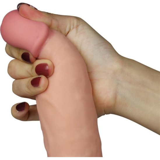 Lovetoy Dildo The Ultra Soft Dude with Vibration 7.5 Flesh