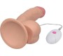 Lovetoy Dildo The Ultra Soft Dude with Vibration 7.5 Flesh