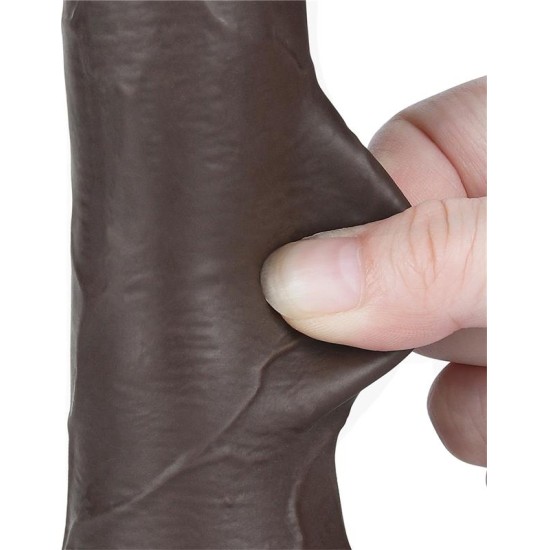 Lovetoy Bīdāmās ādas divslāņu dildo 7.5