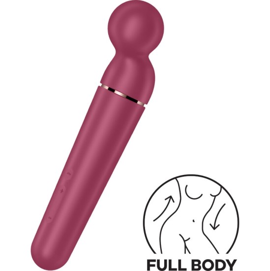 Satisfyer Wand APMIERINĀTĀJS - PLANET WAND-ER VIBRATORS MASAGER BERRY