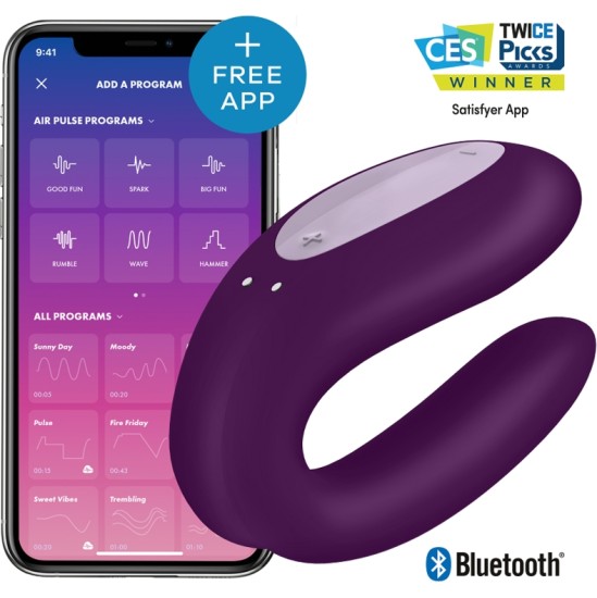 Satisfyer Connect SATISFYER DOUBLE JOY CON APP PURPLE