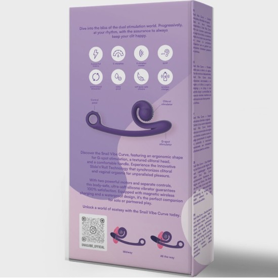 Snail Vibe CURVE VIBRATOR PURPLE