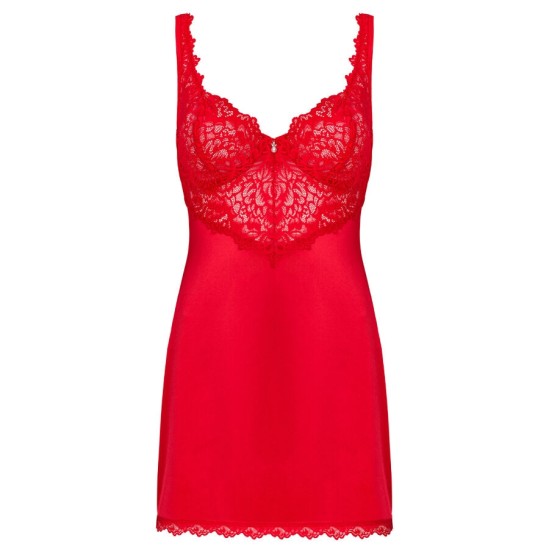 Obsessive Chemise OBSESSIVE - AMOR CHERRIS CHEMISE & THONG L/XL