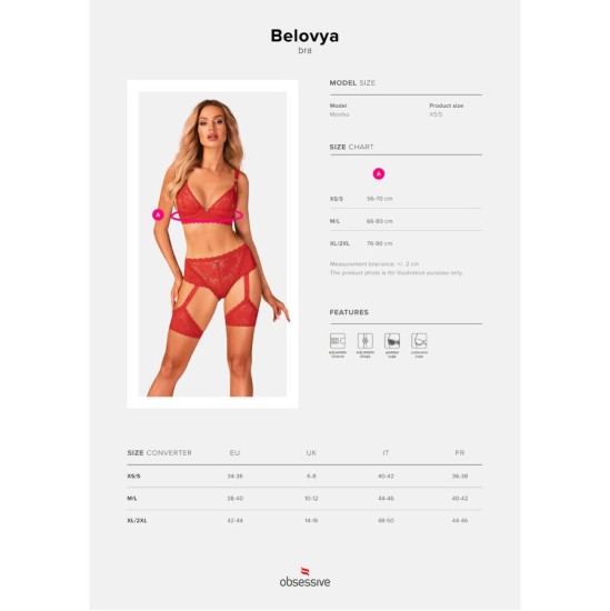 Obsessive Sets ОБСЕССИВ - БЮстгальтер BELOVYA XL/XXL