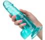 California Exotics CALEX DYDIS QUEEN DILDO - MĖLYNAS 15,3 CM