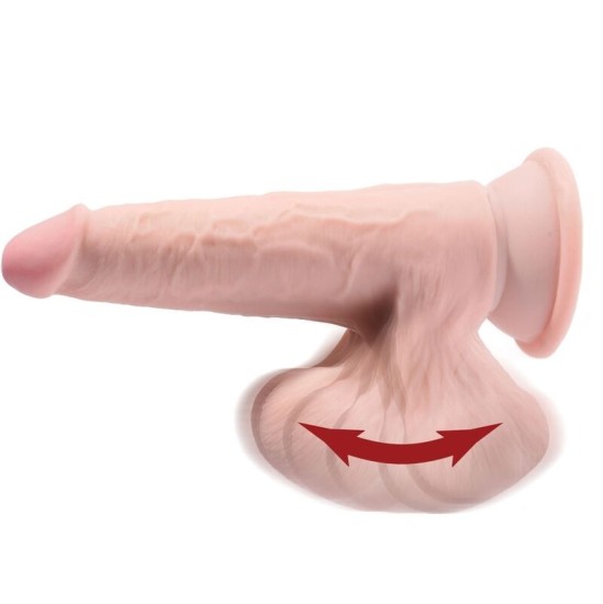 King Cock Plus 3D GAILES ŠŪGOŠANAS Bumbiņas 15,2 CM - GAIŠA ĀDA