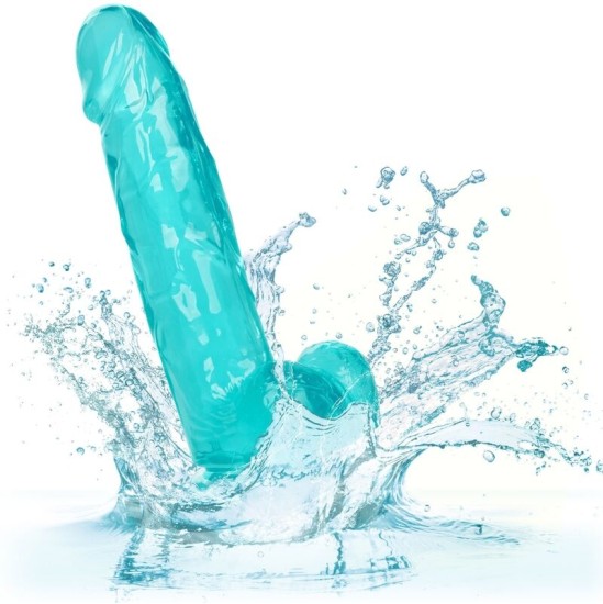 California Exotics CALEX SIZE QUEEN DILDO - BLUE 15.3 CM