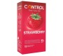 Control Condoms KONTROLE ADAPTĒ STAWBERRY 12 VIENĪBAS