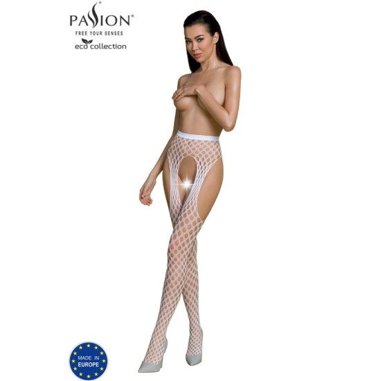 Passion Woman Garter & Stock PASSION - ECO COLLECTION ТЕЛЕНЬ-ЧУЛКИ ECO S003 БЕЛЫЙ