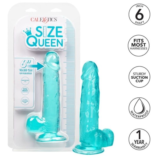 California Exotics CALEX SUURUS KUNINGANNA DILDO - SININE 15,3 CM