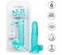 California Exotics CALEX DYDIS QUEEN DILDO - MĖLYNAS 15,3 CM