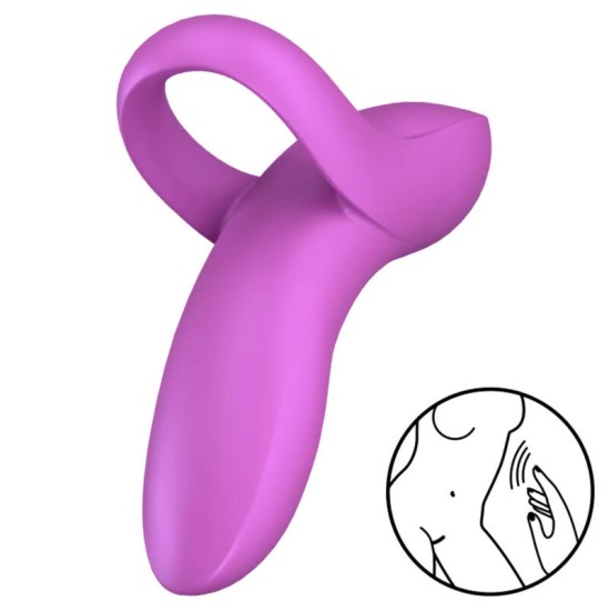 Satisfyer Vibrator SATISFYER - BOLD LOVER FINGER VIBRATOR ROZĀ