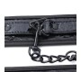 Black Sapphire Adjustable Handcuffs Sapphire Vegan Leather