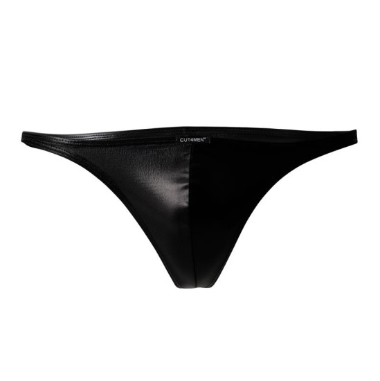 Cut4Men C4M11 Brazilian Brief Leatherette Black