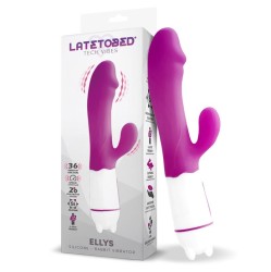 Latetobed Ellys USB Vibration 36 Funkcijas Silikona violets