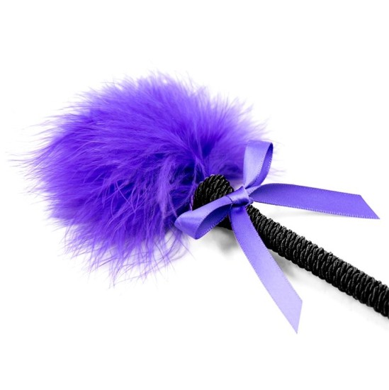 Latetobed Bdsm Line Feather Tickler with Bow 25 cm Purple