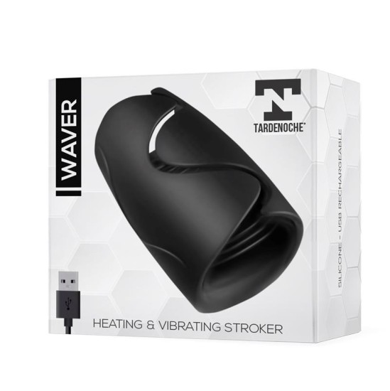 Tardenoche Мужской мастурбатор Waver с функцией нагрева и вибрации, гибкий USB-силикон