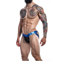 Cut4Men C4M14 Desire Jockstrap Blue Leatherette