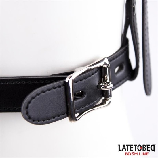 Latetobed Bdsm Line Face Harness Strap Toilet Lid Gag Adjustable