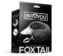 Intoyou Bdsm Line Anālais spraudnis, melnbalts Foxy Tail izmērs M