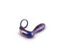 Hueman Black Hole Butt Plug with Penis/Testicles Ring with Remote Control USB