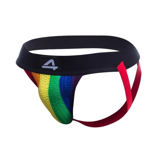 Cut4Men Stripe-Pride Jockstrap Pride Flag