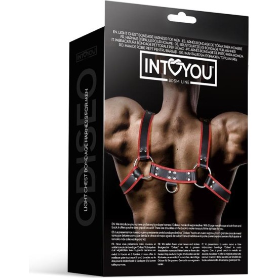 Intoyou Bdsm Line Нагрудный ремень Odiseo для мужчин из веганской кожи
