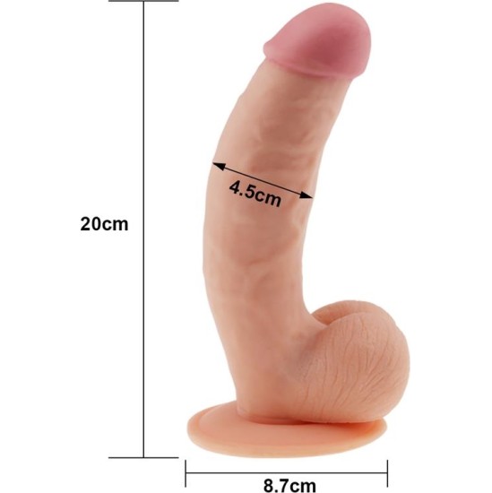 Lovetoy Dildo The Ultra Soft Dude 8.5 Flesh