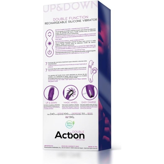 Action No. Four Up and Down Vibrator with Rotating Wheel