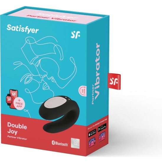 Satisfyer Connect ПРИЛОЖЕНИЕ SATISFYER DOUBLE JOY CON ЧЕРНОЕ