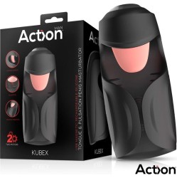 Action Мастурбатор Kubex с облизыванием языка, пульсацией и вибрацией