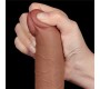 Lovetoy Dildo slīdošā āda 7,5 brūna