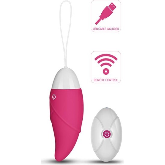 Lovetoy Vibrating Egg iJoy tālvadības pults USB rozā krāsā