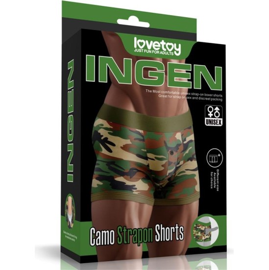 Lovetoy Camo Strapon Shorts 28-32