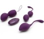 Rimba Toys Vibrējošs Kegel Ball Set Remote Control Rimini Purple