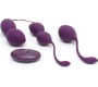 Rimba Toys Vibrējošs Kegel Ball Set Remote Control Rimini Purple