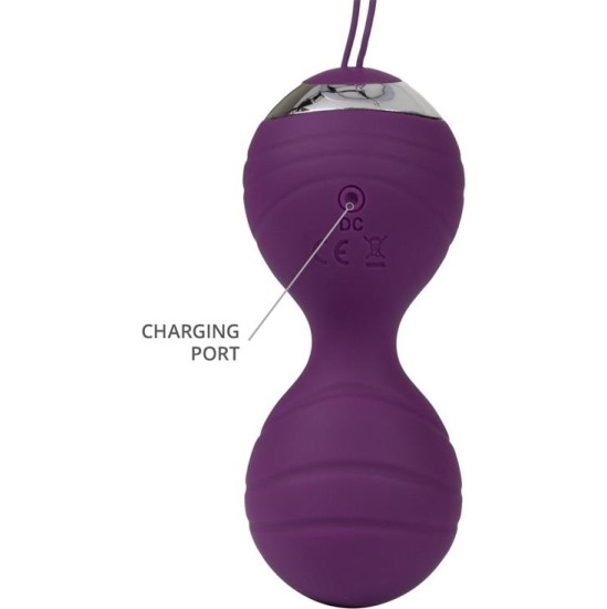 Rimba Toys Vibrējošs Kegel Ball Set Remote Control Rimini Purple