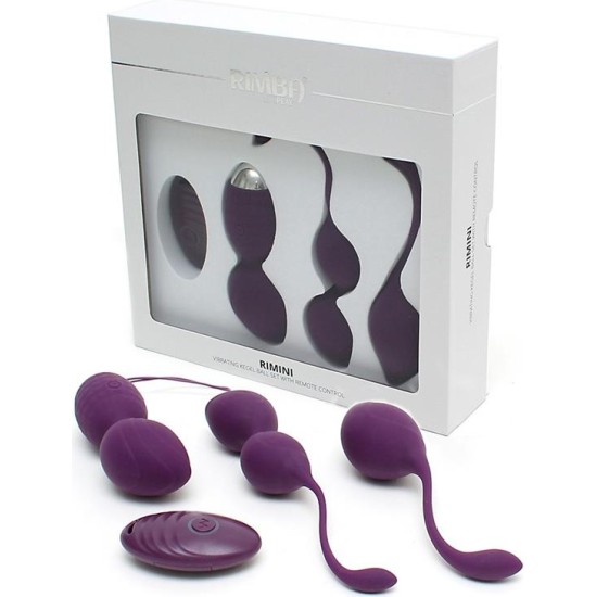 Rimba Toys Vibrējošs Kegel Ball Set Remote Control Rimini Purple