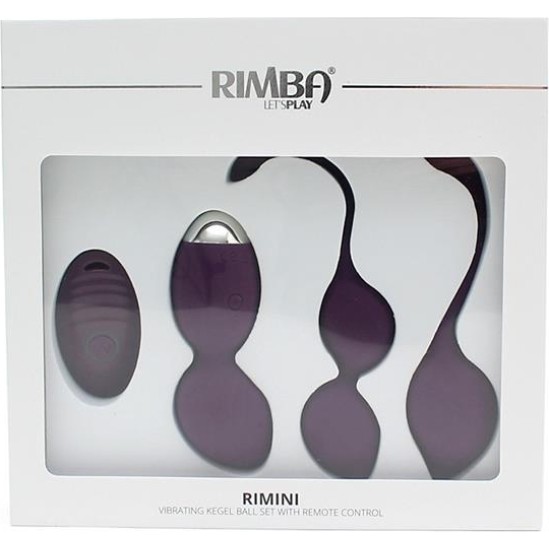 Rimba Toys Vibruojantis Kegelio kamuoliukų rinkinys nuotolinio valdymo pultelis Rimini Purple