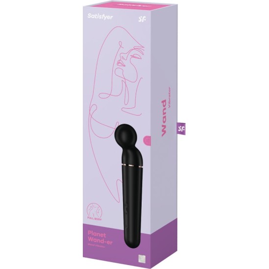 Satisfyer Wand SATISFYER - ВИБРАТОР-МАССАЖЕР PLANET WAND-ER ЧЕРНЫЙ