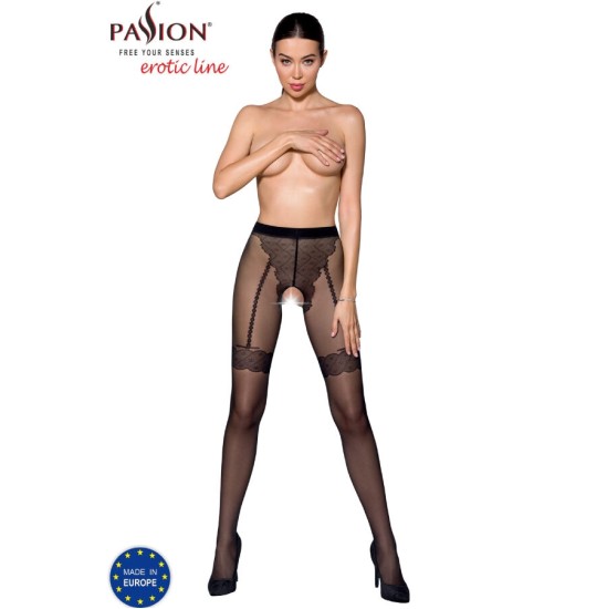 Passion Woman Garter & Stock PASSION – TIOPEN 016 SOCKING BLACK 1/2 (20 DEN)