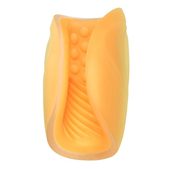 California Exotics МАСТУРБАТОР CALEX С БИСЕРАМИ - ОРАНЖЕВЫЙ