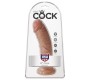 King Cock REĀLISTS PENIS 19,5 CM KARAMELE