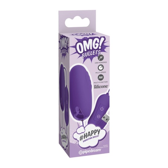 OMG HAPPY POWERFUL LILAC VIBRATOR BULLET