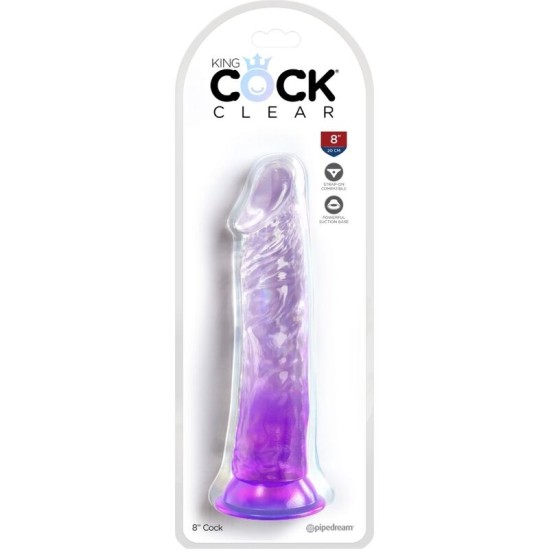 King Cock SELGE – REALISTNE PENIS 19,7 CM LILLA