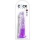 King Cock SELGE – REALISTNE PENIS 19,7 CM LILLA