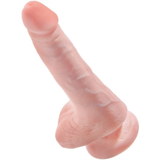 King Cock REALISTIC PENIS WITH BALLS 13.5 CM LIGHT